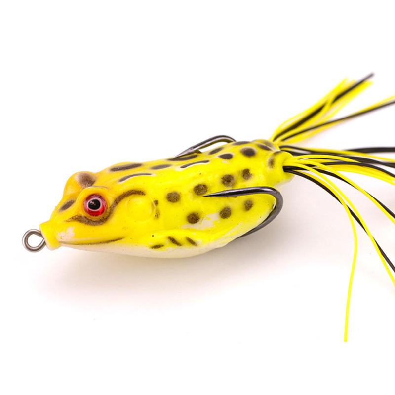 1 упаковка, мягкая рыболовная приманка в виде лягушки, бионические приманки Thunder Frog с двойным крючком, рыболовные принадлежности