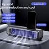 Bladeless Tower Fan: USB Rechargeable No-Drill Wall-Mounted Design - Compact Portable Cooling Solution for Kitchen Home Office Desktop Use