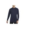 Dri-Fit UV Vapor Golf Sport Mock-Neck Long Sleeve T-Shirt Men Tops Obsidian CU9803-451
