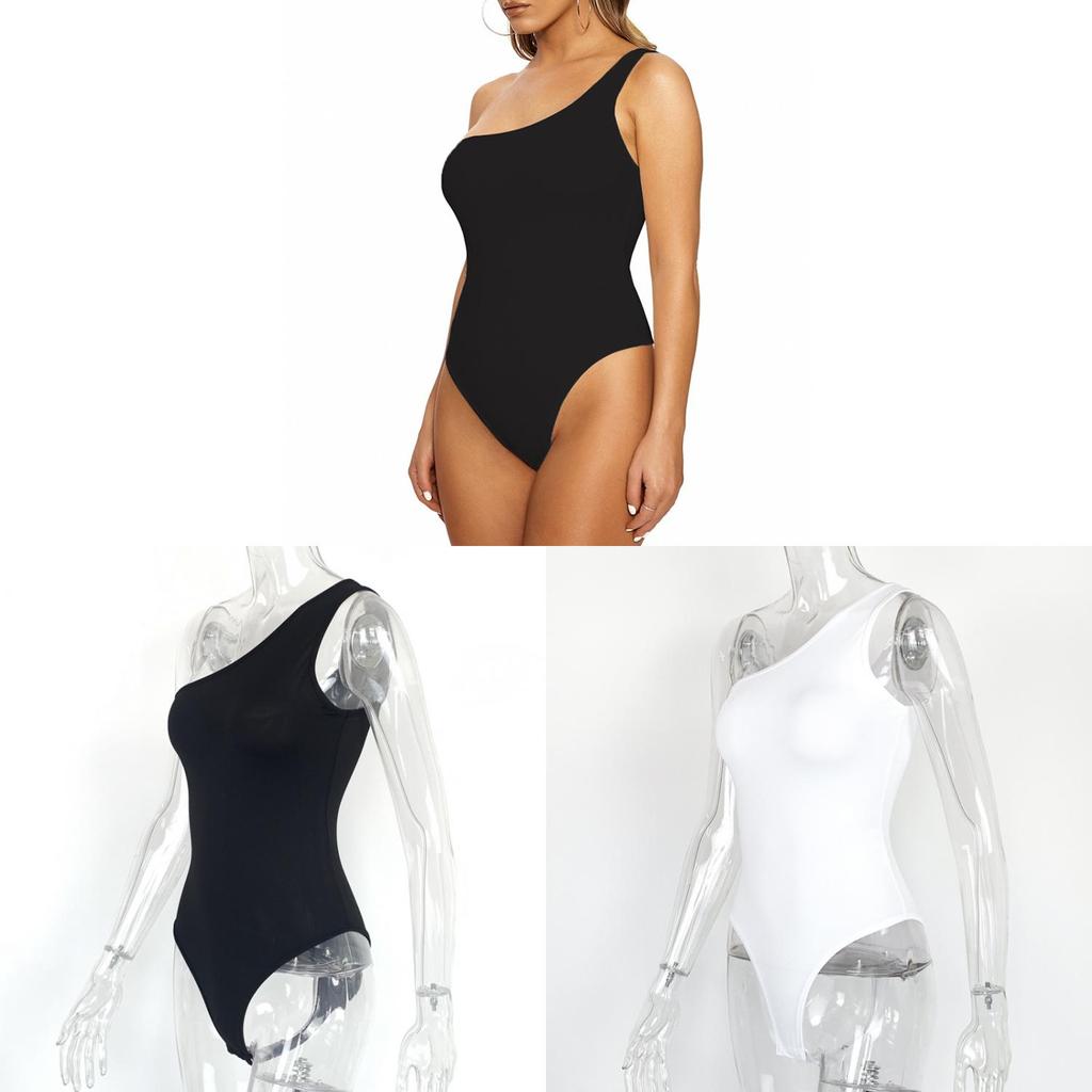 European Style Bodysuit With Asymmetric Design For Summer Party Wear Women