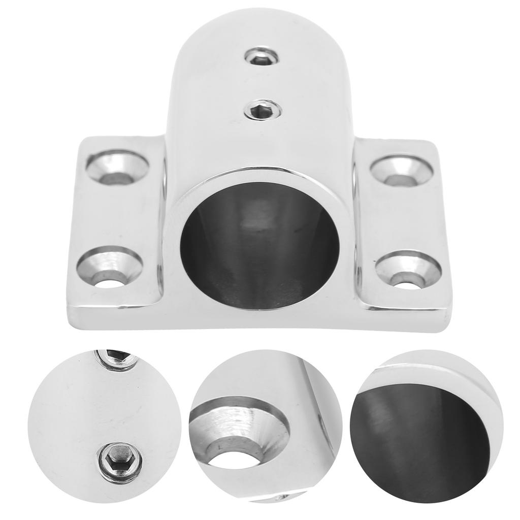 Marine Pipe Rectangular Base Stainless Steel Boat Tube Square Base Boat Hardware Accessory20MM