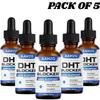 Набор из 5 сывороток для поддержки роста волос с блокатором ДГТ, витамины для волос для женщин и мужчин - Поддерживает здоровый рост волос и густые и сильные волосы 30 мл