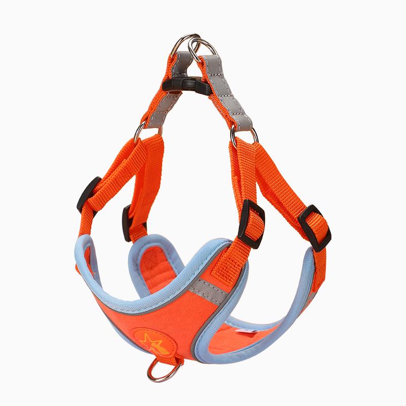 Светоотражающий комплект поводков и шлейки для собак мелких и средних пород - конструкция, препятствующая выскальзыванию