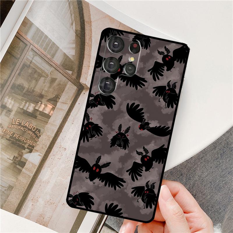Mothman Night Grey Fundas For Samsung Galaxy S23 S20 FE S21 Ultra Note 20 Note 10 S8 S9 S10 Plus S22 Ultra Case