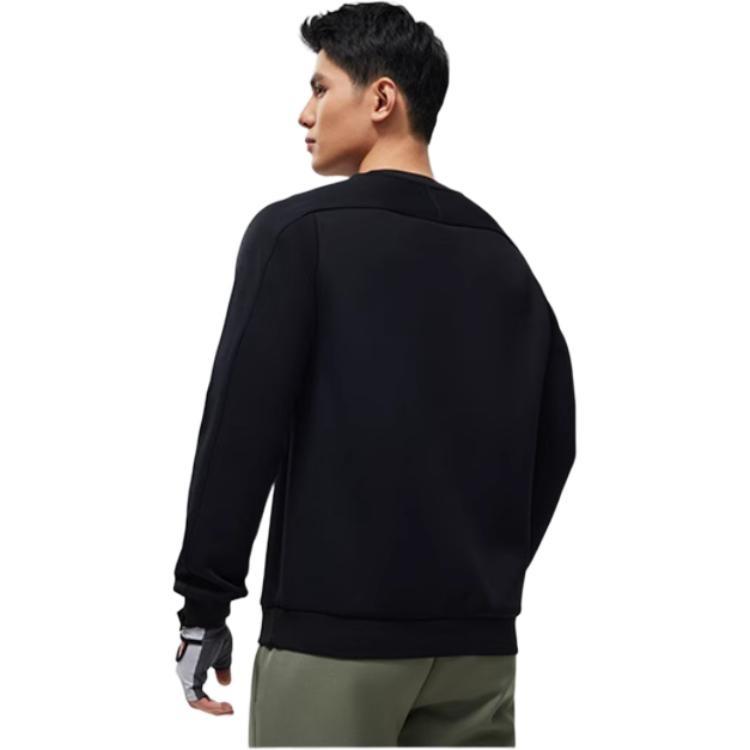 Li-Ning Li Ning Fitness Series Knitted Fabric Sweatshirt Men's Black Unisex AWDU057-1