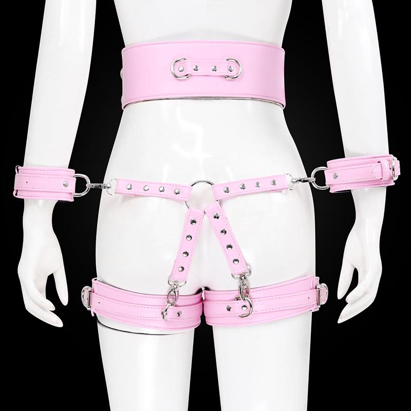 Thigh Ring Restraints: Handcuffs & Belt for Hands & Feet - Bondage Accessories for Pet Owners & BDSM Enthusiasts