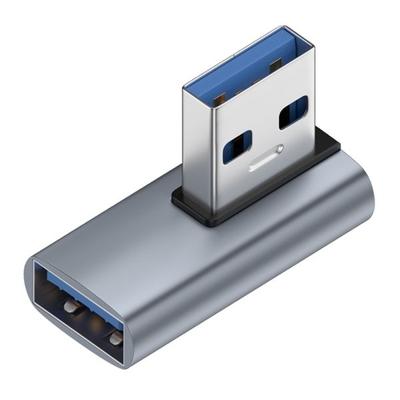 Переходник SUNROZ Г-образный OTG USB 3.0 Male - USB 3.0 Female 10 Гбит/с, металл (A485670)