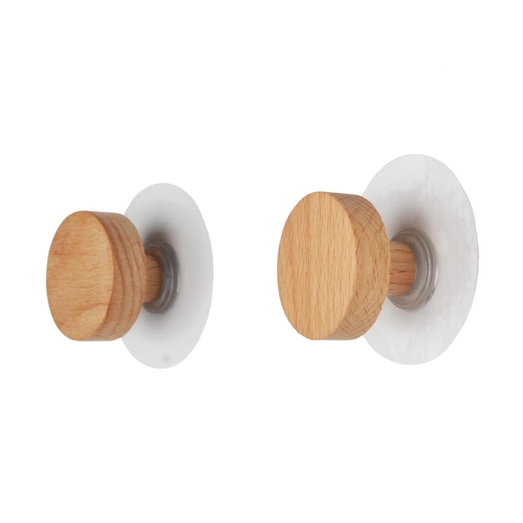 2/4/8/10/20pcs Self-adhesive Wooden Hook Home Accessories Bathroom Wall Hook Bedroom Coat Storage Rack Towel Key Decoration Hook Hanger