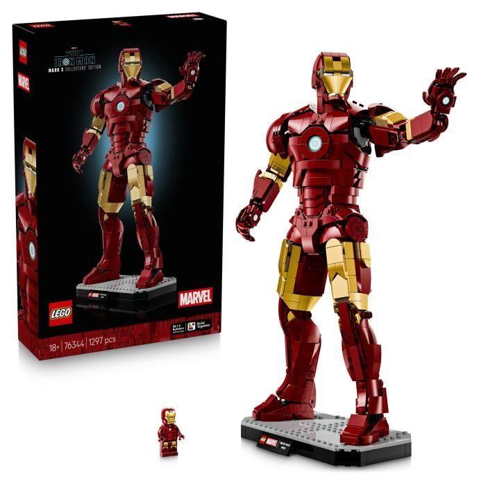 LEGO Marvel 76344 Iron Man Mark 3 Édition Collector - Set de Construction pour Adulte