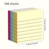 100-Color Sticky Notes - 4-Color Memo Pads, Tearable for Office, Home & School, Perfect for Holidays & Gifting