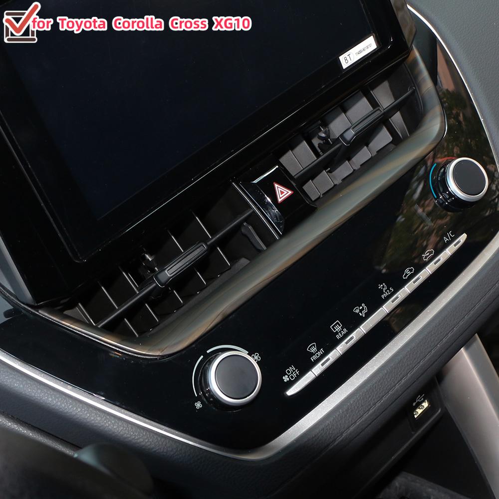 Нижняя отделка ABS для GPS-навигации для Toyota Corolla Cross XG10 2022 2023 2024+ Декоративная рамка Наклейка Внутренние аксессуары