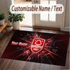Custom Rug Nottingham Forest Pattern Print Name Text Soft Non‑Slip Floor Carpet for Home Indoor Decoration