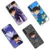 Аниме Детектив Конан Черный Силиконовый Чехол для Телефона Для Samsung Galaxy S23 S21 S20 FE S24 S22 Ultra S10E S10 S9 S8 Plus