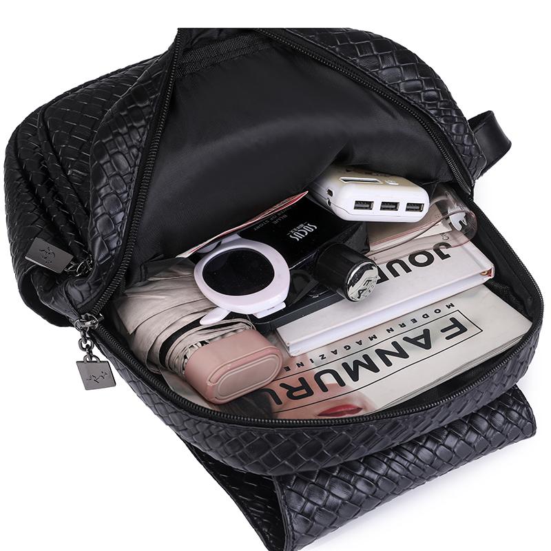 Vintage Women Leather Backpack Purse For Women  High Quality Female Design Bagpack Rucksack Large Bookbag For Girl Sac A Dos Quality