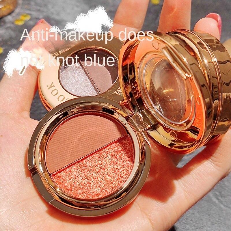 Dikalu Двухцветные тени для век Тыквенный цвет Земляной матовый