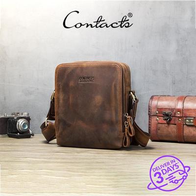 CONTACT'S мужская сумка кросс-боди из натуральной кожи