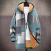 Men's Fleece Cardigan Coats 3D Print Chinese Style Plush Thick Winter Jackets Casual Streetwear Clothing