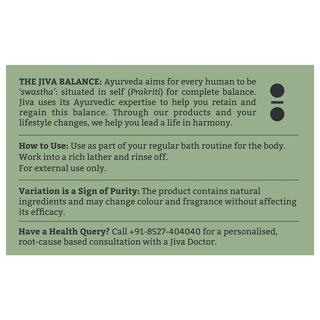 Jiva Ayurveda Neem Soap 100gm X Pack of 7 Deep Cleansing Anti Oil Acne Control Bath Bar