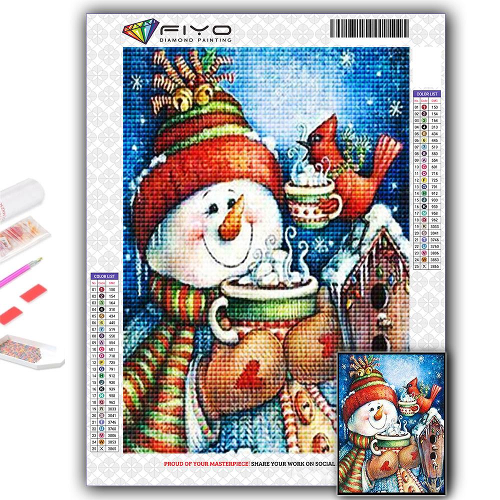 5D DIY Diamond Embroidery Christmas Tree Santa Snowman Diamond Painting Mosaic Home Decoration