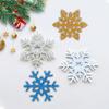 20Pcs Christmas Glitter Snowflake Christmas Tree Hanging Pendant Ornaments Fake Snowflake DIY Craft Xmas Party Home Decoration