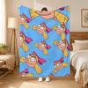 Hey Arnold Cartoon Throw 240g flannel blanket, suitable for sofas, beds, offices,  exquisite gift blankets