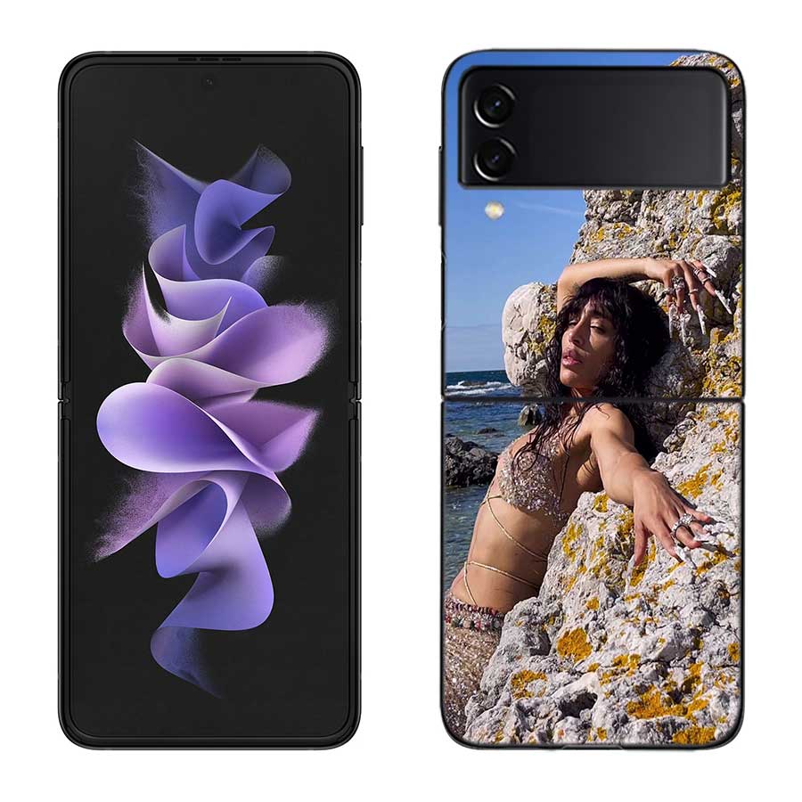 L-Loreen Is It Love Phone Case For Samsung Z Flip 7 6 5G Galaxy Z Flip 5 4 3 Black Hard Cell Cover Luxury PC Shell Coque