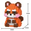 Creative Building Blocks 25 Stypes Cute Animal Cartoon Model DIY Collect Fans Education Toys for Kids Gift for Girls