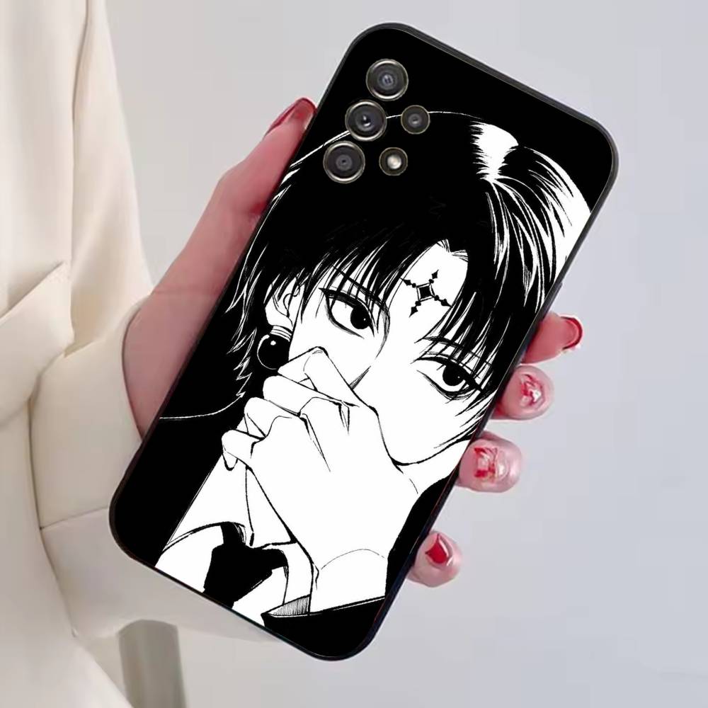 Чехол для телефона с персонажами C-Chrollo L-Lucilfer из аниме для Samsung S25,S24,S21,S22,S23,S30,Ultra,S20,Plus,Fe,Lite,Note,10, Черный чехол