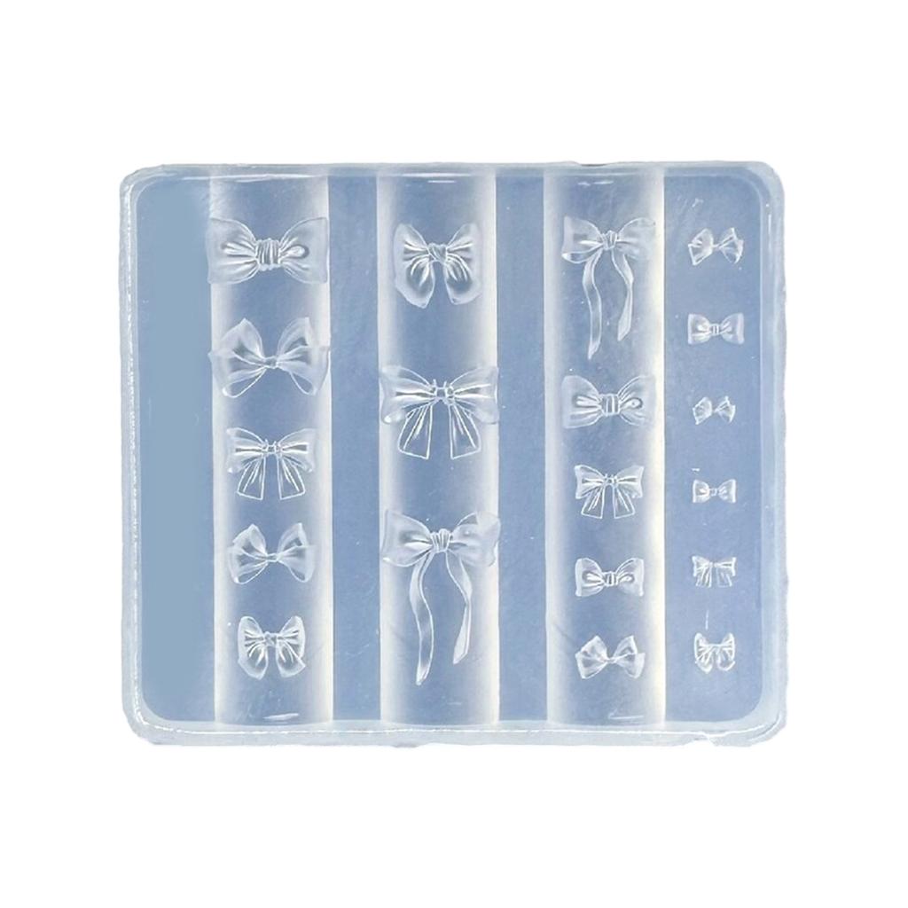 Silicone 3D Nail Embellishment Molds Delicate Shape Small Accessories Crafting Molds Present for Beauty Enthusiasts