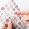 Gift Korean Version of Ins Polka Dot Smiley Face and Paper Sticker DIY Diary Account Decoration Material Label Sealing Sticker