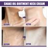 EELHOE Natural Snake Oil Neck Firming Cream Wrinkles Remover Skin Rejuvenation Moisturizing Anti Aging Whitening Neck Cream Skin Care
