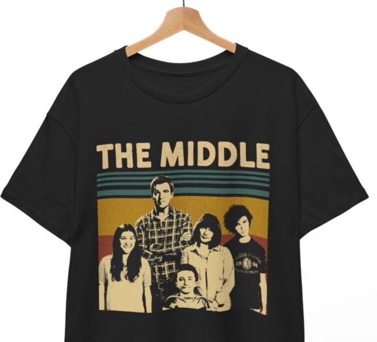 Винтажная футболка The Middle Show, Футболка The Middle, Подарочная футболка для друзей, Унисекс