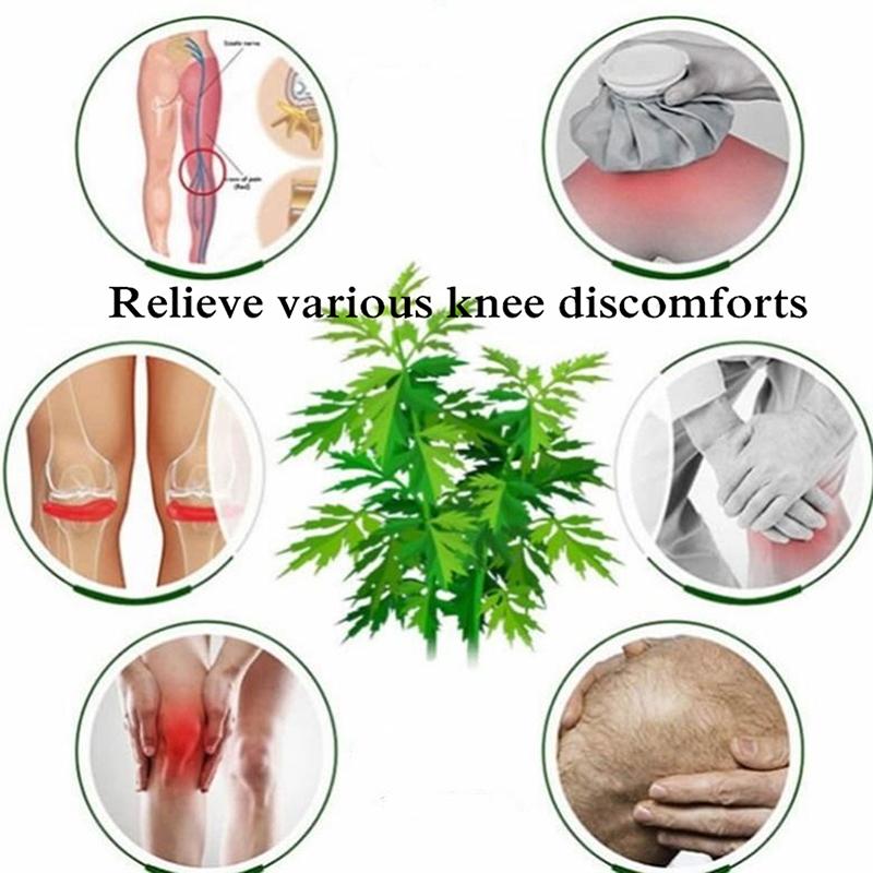 1 пара самонагревающихся наколенников из полыни для облегчения и восстановления дискомфорта в суставах