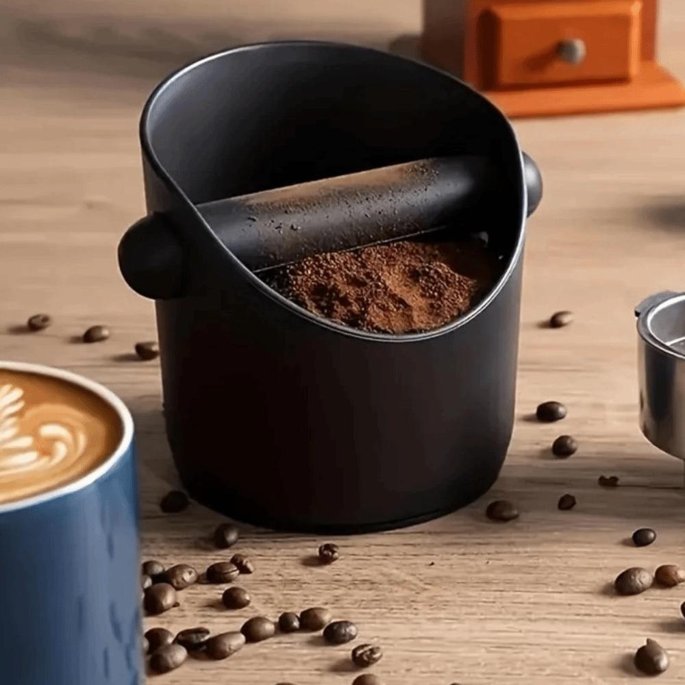 Splash-proof Espresso Knock Box 500ml Knocking Slag Container Desktop Storage Box