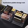 7 ячеек, органайзер для косметики, лоток для хранения, большая емкость, прозрачный дизайн, многоцелевой держатель для палитры теней для век