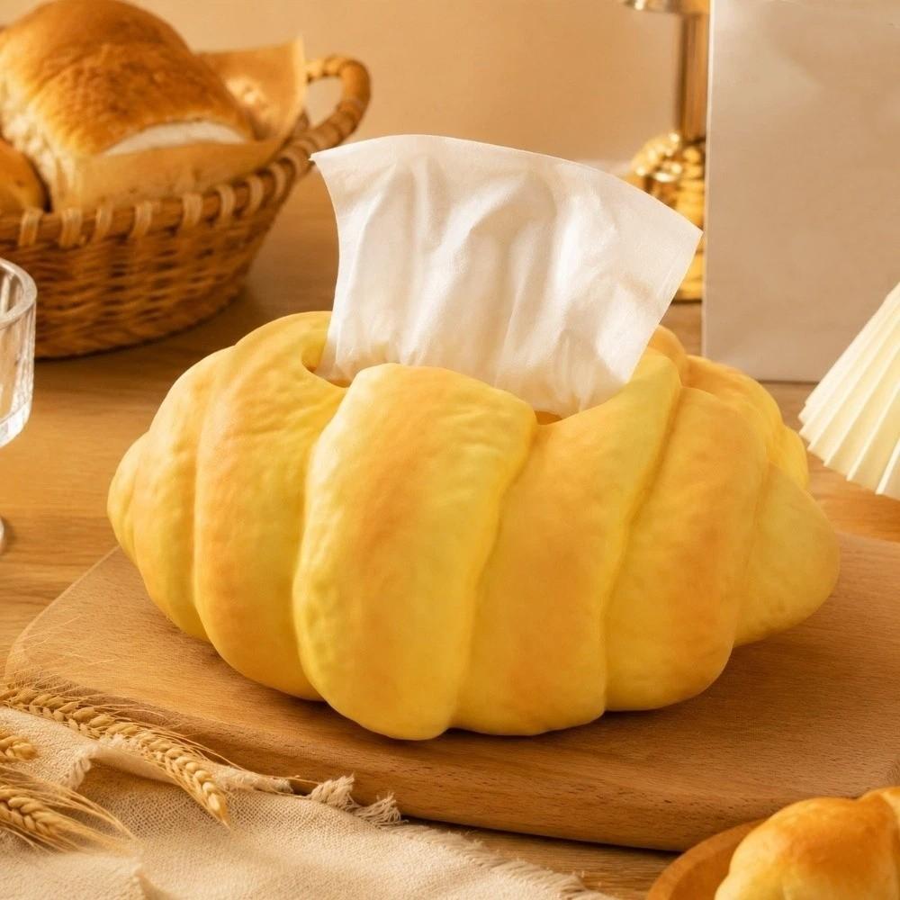 Realistic Bread Shaped Tissue Box Funny Tissue Dispenser Tissue Box Holder Kitchen