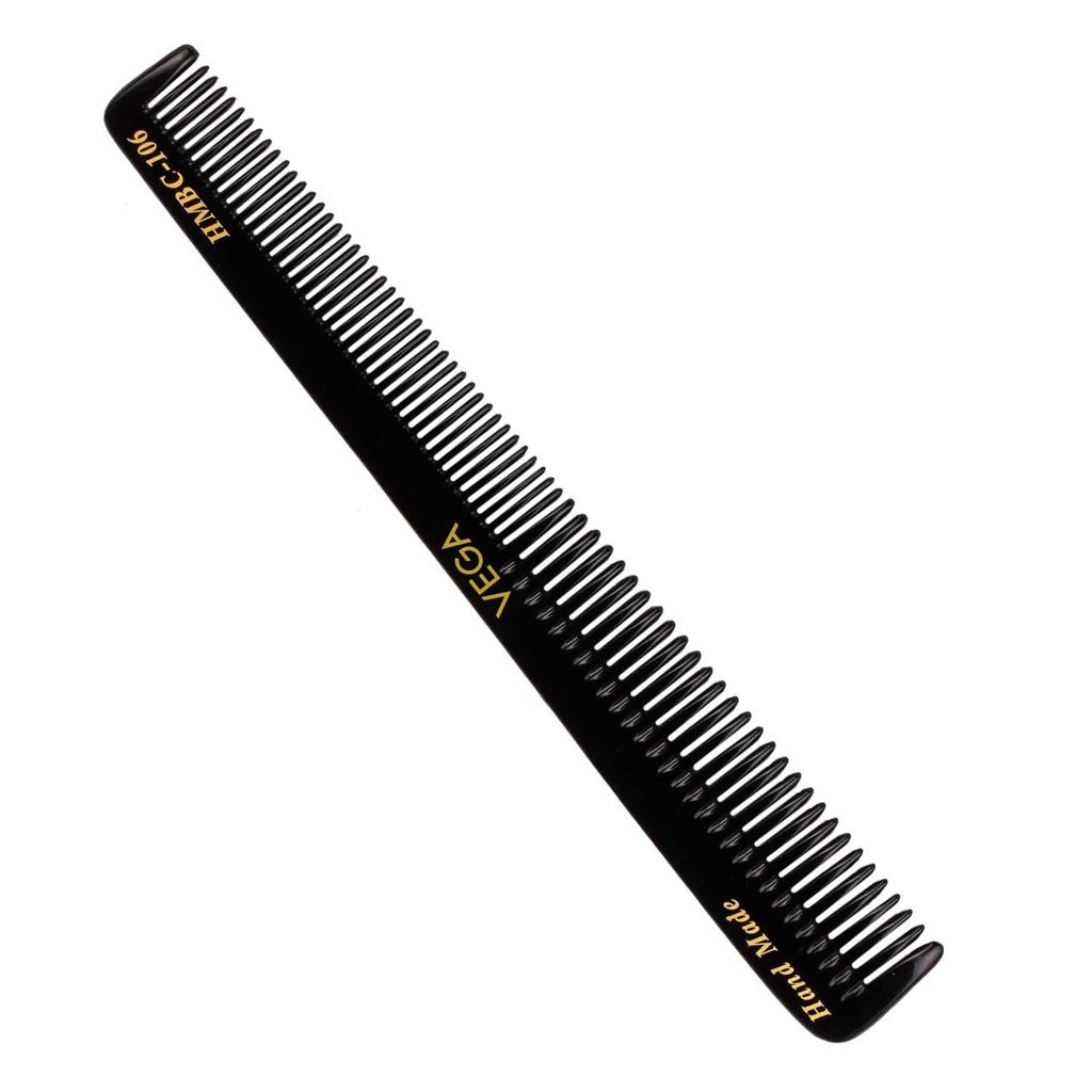Расческа Vega General Grooming, (№1* Бренд расчесок для волос в Индии)Для мужчин и женщин Черный, Ручная работа, (HMBC-106)