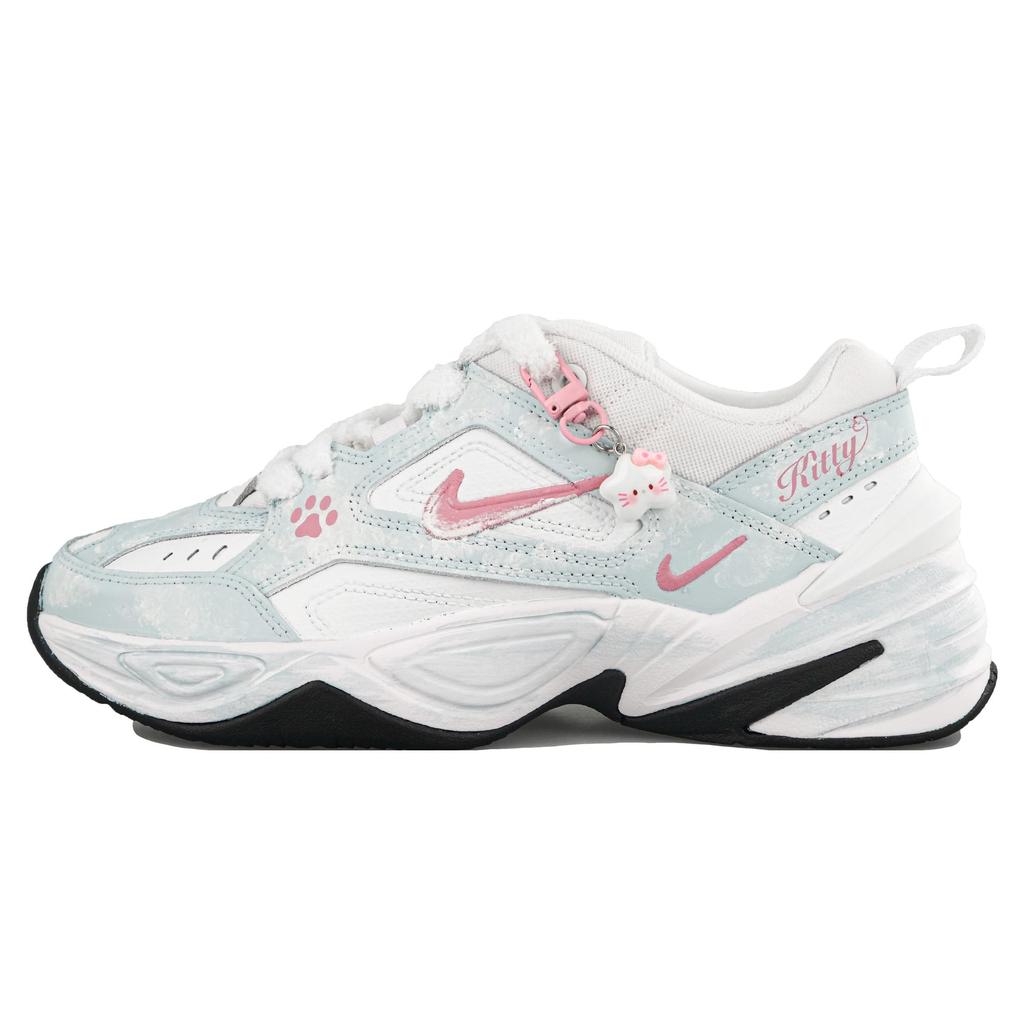 Nike M2K Tekno Gueper Manufacturing, Meow Claw Baby Rattles Low top Chunky Sneakers Women's Blue Pink CJ9583-100(Team1876-)