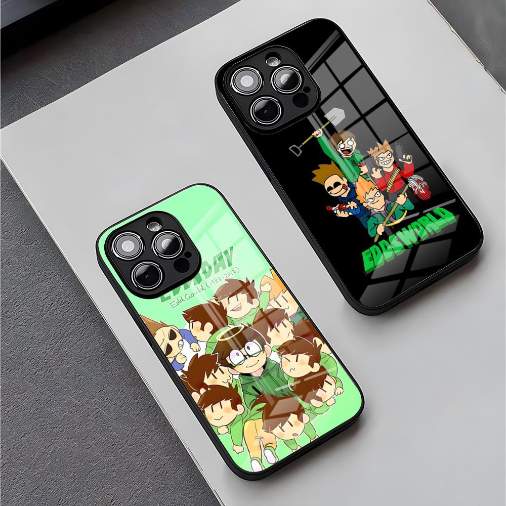 Game Eddsworld Phone Case For iPhone 18 16 Pro Max 15 Plus 14 Pro 12 11 13 Mini X XR XS Max 8 7 Plus SE Glass Cover