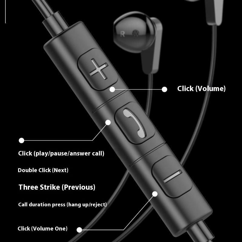 Наушники Type-C Полувкладыши Караоке Музыка Проводные наушники TYPE-C HIFI Высокое качество звука