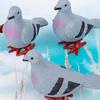 Plastic Decoration Animal Model Pigeon Clockwork Toys Artificial Feather Figurine Wind Up Toys