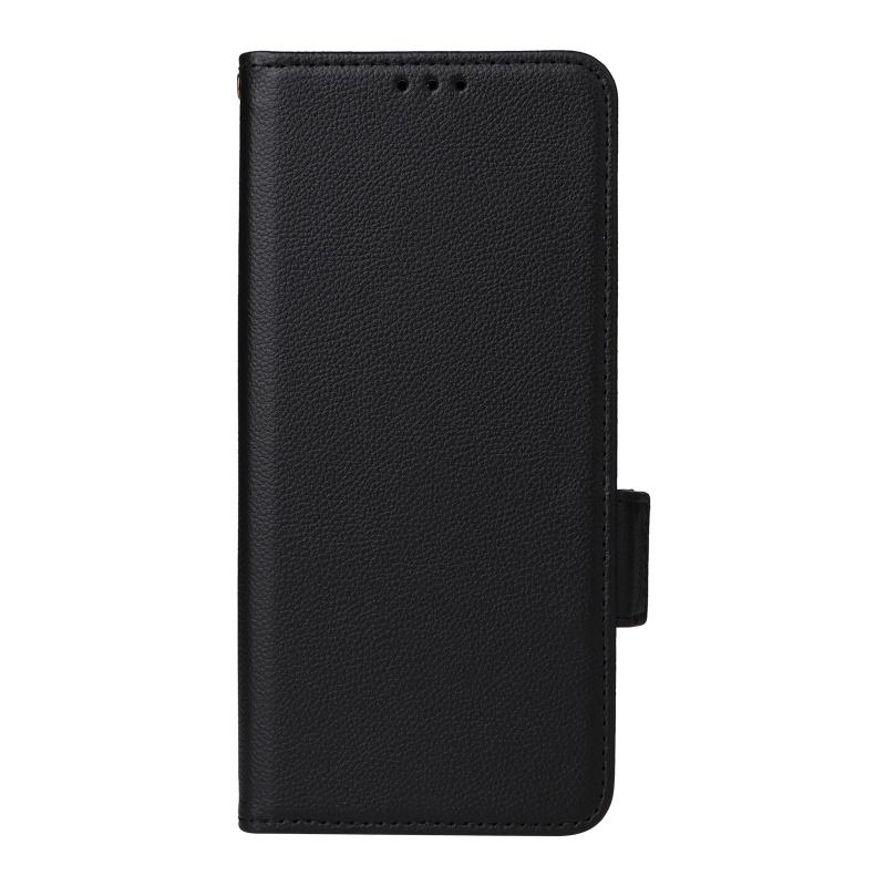 For Honor X6D 5G Flip Side Buckle Lychee Pattern Wallet Leather Cover for Honor X6D 5G Purse Magnetic Phone Bags