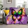 Electric Butterfly Dance Blanket Flannel Blanket Throw Blanket Sofa Cover Blanket Soft Premium Blanket Picnic Blanket Tv Blanket Gifts