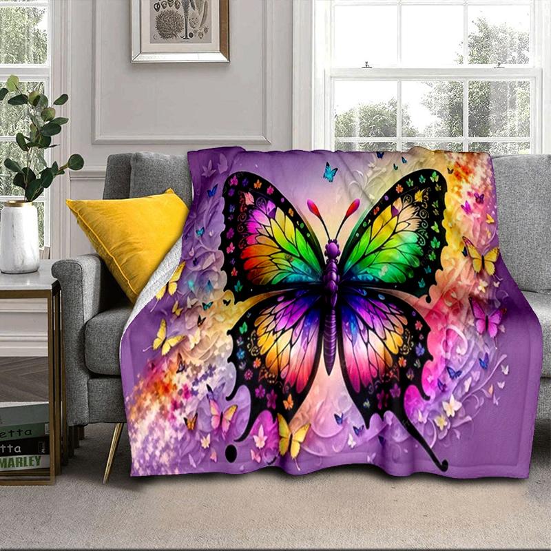 Electric Butterfly Dance Blanket Flannel Blanket Throw Blanket Sofa Cover Blanket Soft Premium Blanket Picnic Blanket Tv Blanket Gifts