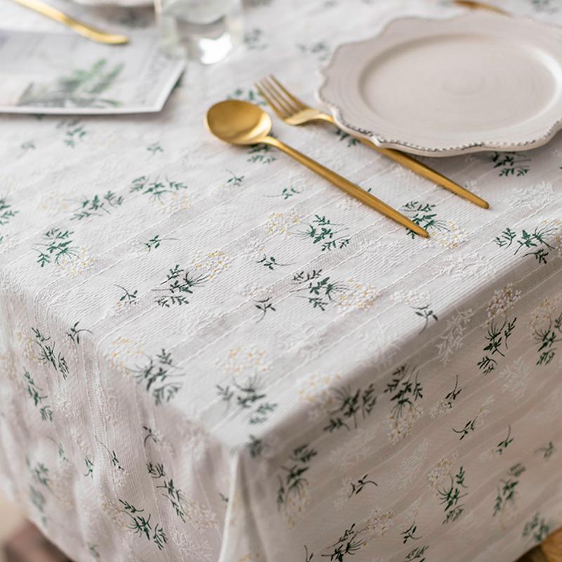 Корейский стиль, хлопковая скатерть с кисточками и ромашками, украшение для чайного стола, прямоугольное покрытие для стола для кухни, свадебной столовой