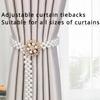Подхваты для штор Простые легкие роскошные подхваты Подхваты из АБС-пластика с жемчугом Эластичная веревка Креативные пряжки для штор Ремешки Подхваты Ювелирные изделия