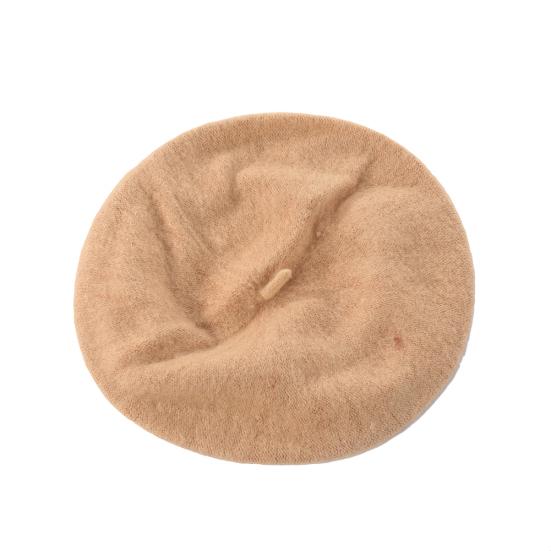 Женский однотонный теплый зимний берет для девочек, шапка-бини французского художника, лыжная шапка