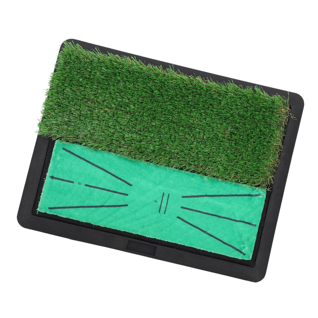Golf Hitting Training Mat Anti Slip Swing Practice Rug with Fake Grass for Home Office Outdoor Daily Training