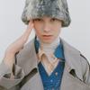AWESOME NEEDS FUR LAMPSHADE HAT_GREY