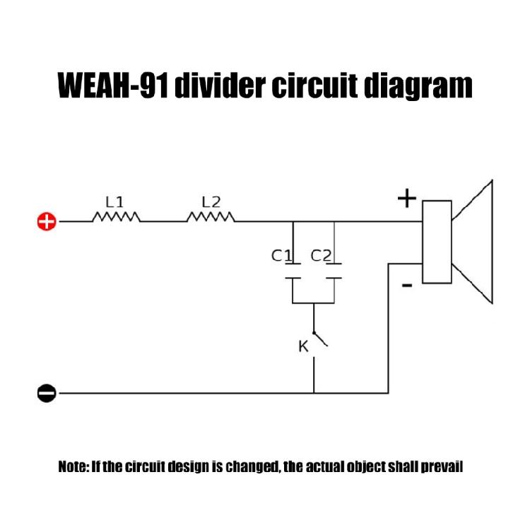 WEAH-91A/WEAH-91 2500W High Performances Subwoofer Crossover Filter Fever Level Sound Quality Adjustable for Stage